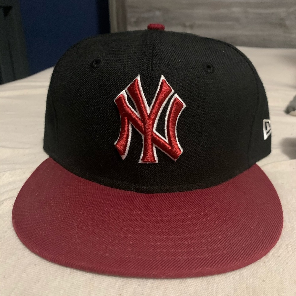 New York yankees fitted hat size 7 1/8